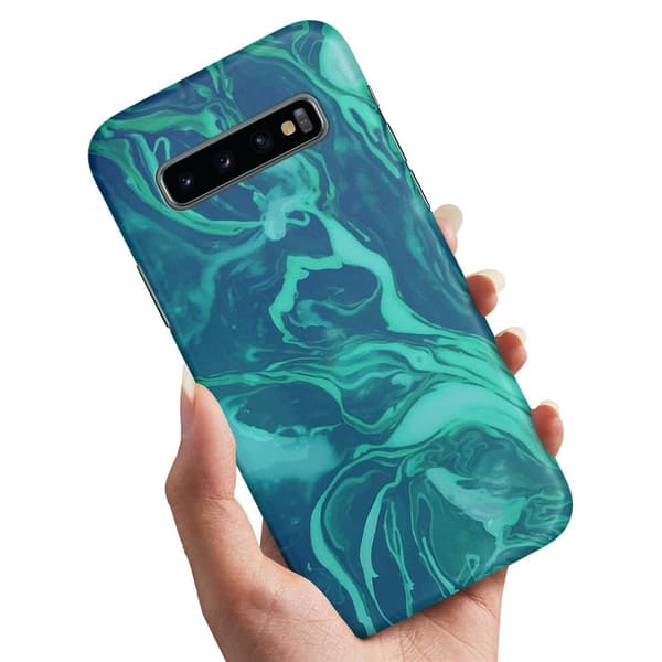 Deksel / Mobildeksel til Samsung Galaxy S10 - Marmor Multicolor