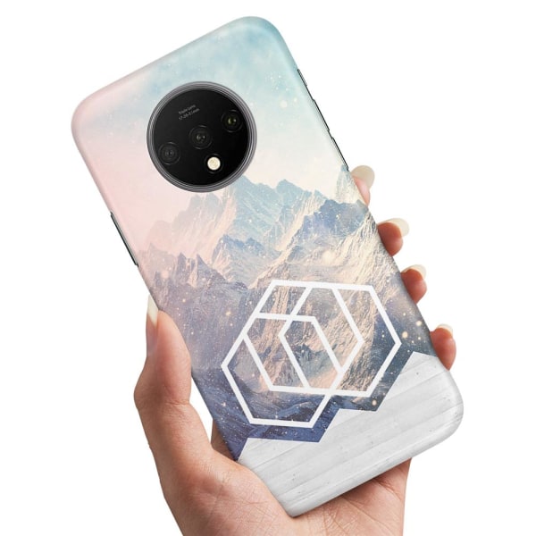 OnePlus 7T - Cover/Mobilcover Kunst Bjerg