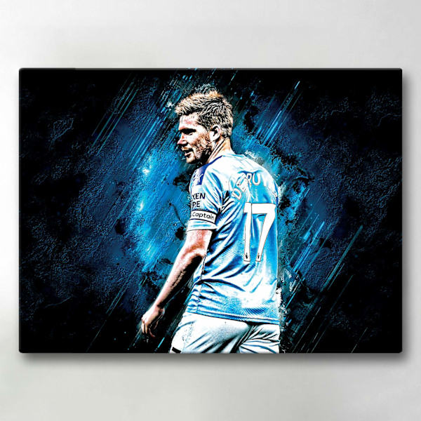 Lærredsbillede / Lærredstryk - Kevin De Bruyne - 40x30 cm - Lærr