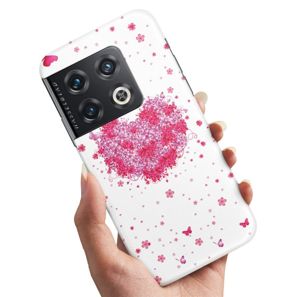 OnePlus 10 Pro - Deksel/Mobildeksel Blomsterhjerte Multicolor
