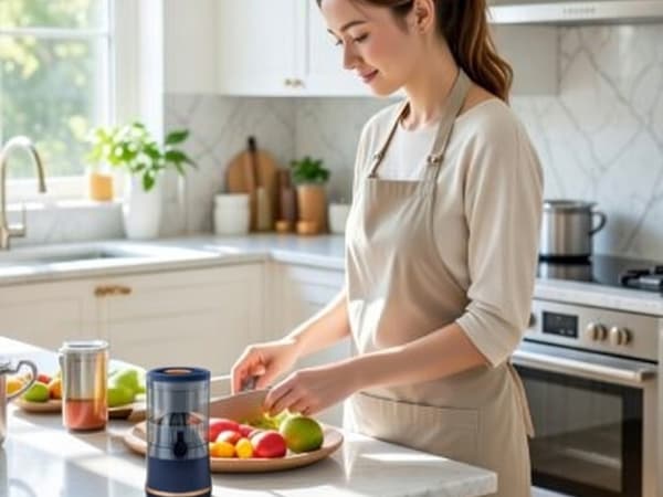 Citruspress elektrisk Blå