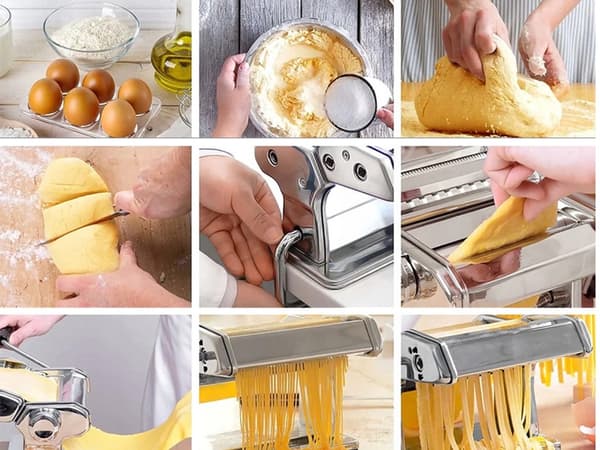 Pastamaskin rostfri justerbar