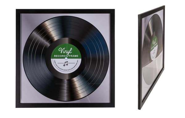 LP-ram til Vinylplade - Record Album Frame - Glasfront - 32x32cm 2-Pack