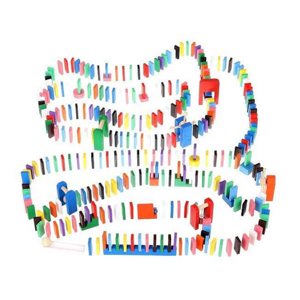 Dominosetti / 1080 kpl Dominopalikat – Domino Multicolor