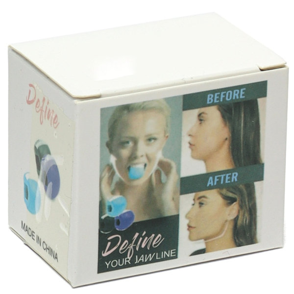 2-Pak Kjeven trener / Jawline Exerciser - Trening for Ljevemusklene Black
