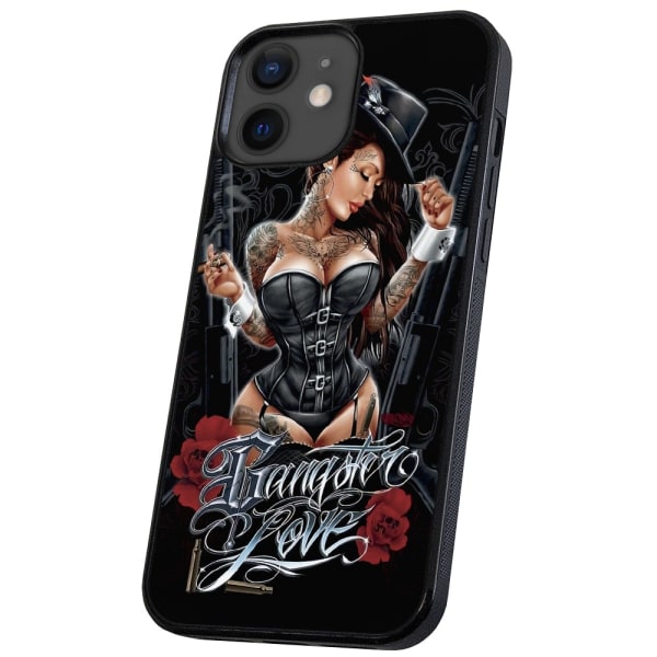 iPhone 12/12 Pro - Cover/Mobilcover Gangster Love