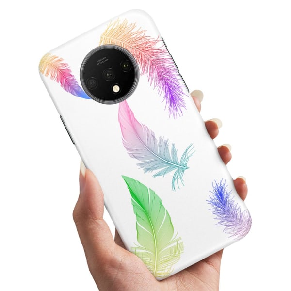 OnePlus 7T - Skal/Mobilskal Fjädrar