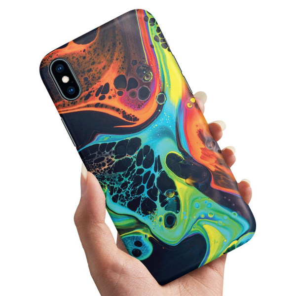 iPhone XS Max - Kuoret/Suojakuori Marmori Multicolor