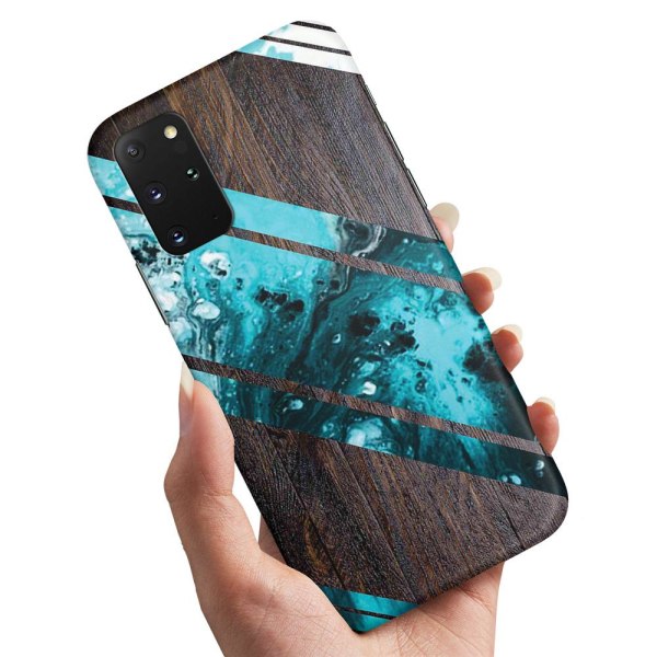 Samsung Galaxy A71 - Cover / Mobilcover Blue Art Pattern