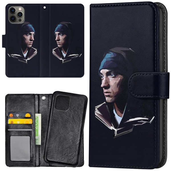 iPhone 12 Pro Max - Plånboksfodral/Skal Eminem