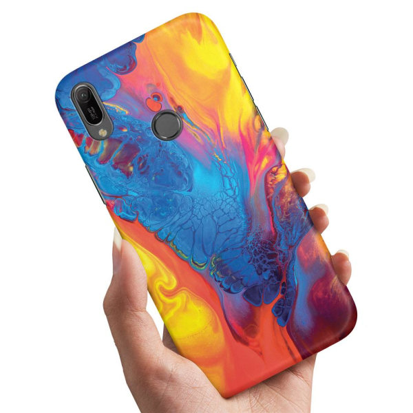 Samsung Galaxy A40 - Cover/Mobilcover Marmor Multicolor
