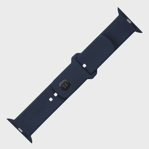 FIXED Silikonrem SET för Apple Watch 42/44/45mm Blå