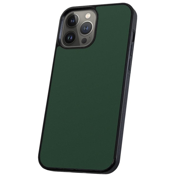iPhone 13 Pro Max - Kuoret/Suojakuori Tummanvihreä Dark green