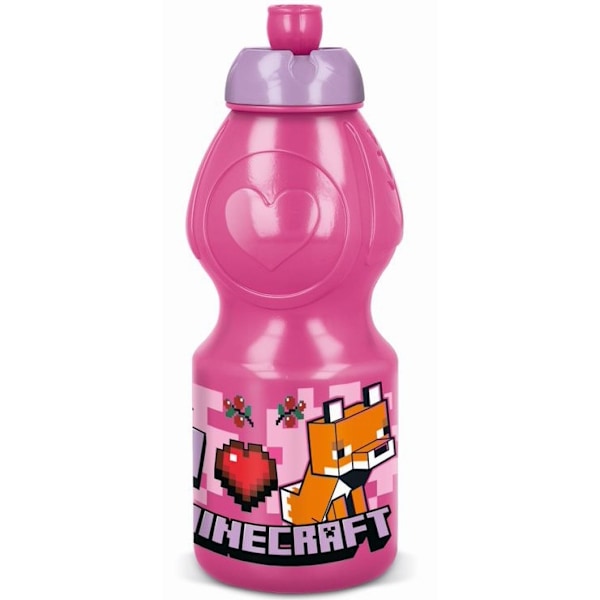 Minecraft tjejers linje flaska, sportflaska 400 ml