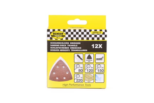 Sliprondeller 12-pack triangel