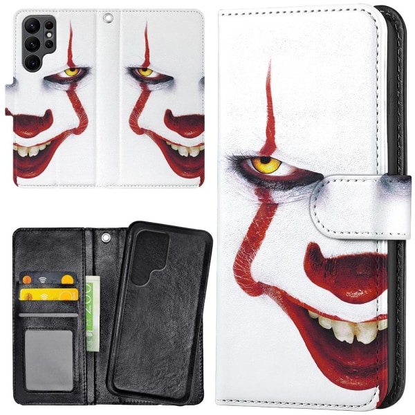 Samsung Galaxy S22 Ultra - Mobilcover/Etui Cover IT Pennywise Multicolor