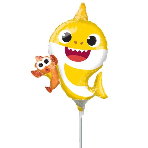 Baby Shark Gul Mini Folieballong (WP)