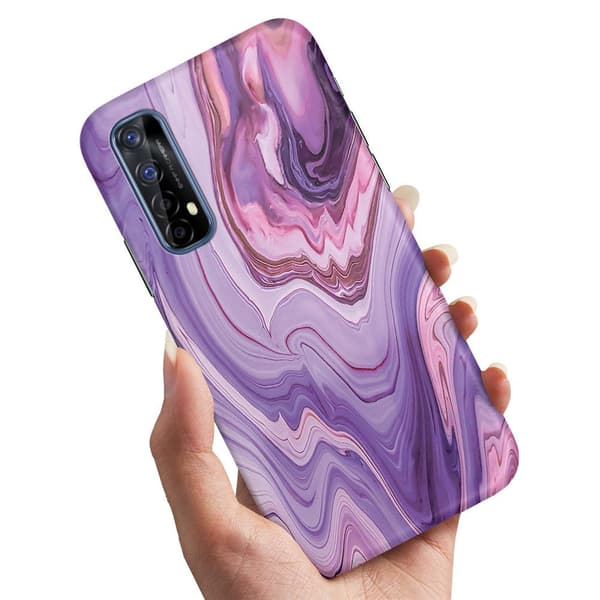 Skal / Mobilskal till Realme 7 - Marmor multifärg