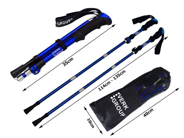 Gåstavar nordic walking set Blue