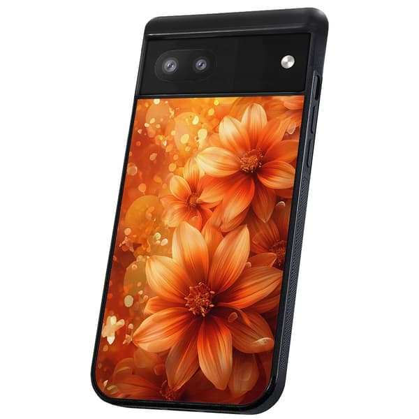 Google Pixel 6A - Deksel/Mobildeksel Flowers