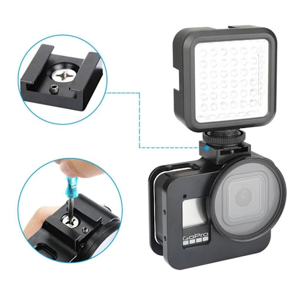 Kamerahus med UV-lins - GoPro Hero 8 - Skyddande Hus Svart