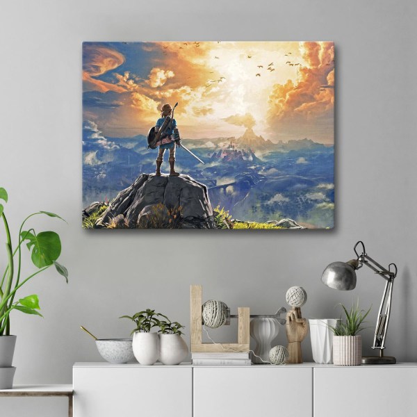 Lerretsbilde / Bilde - League of Zelda - 40x30 cm - Lerret Multicolor