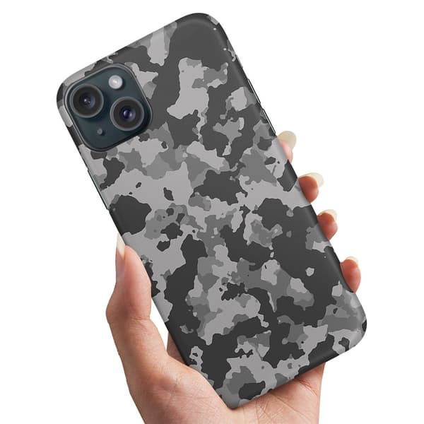 Deksel / Mobildeksel til iPhone 15 - Kamuflasje