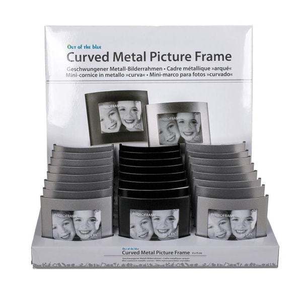 Buet fotoramme - metallramme - buet metallramme - 6 x 9 cm MultiColor 1-Pack