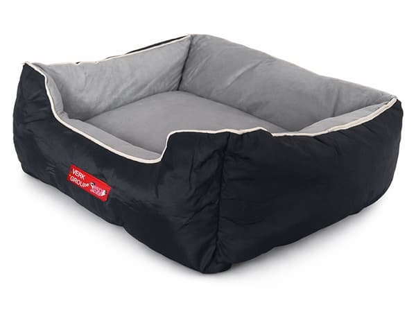 Hundbädd soffa velour medium Grey