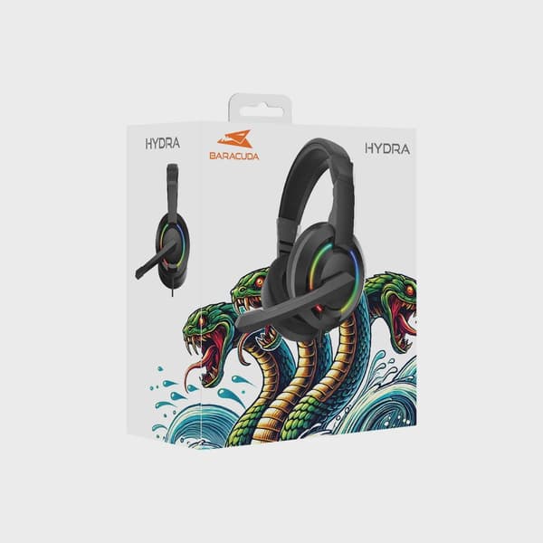 Baracuda HYDRA On-Ear Gaming Headset Svart