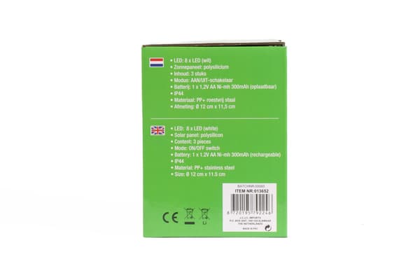 Markspot LED solcell IP44 3-pack