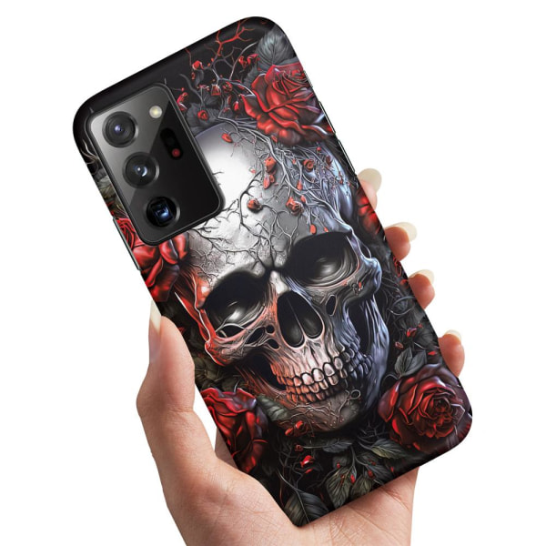 Samsung Galaxy S20 Ultra - Cover/Mobilcover Skull Roses