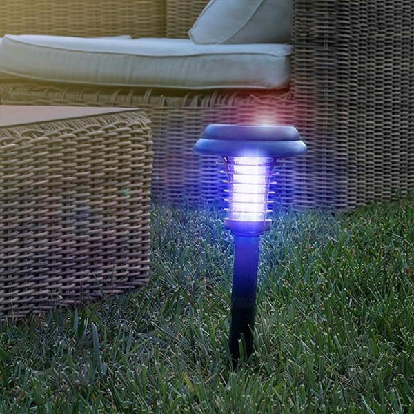 Mygglampe med Solcellepanel / Myggfanger - Hagelampe