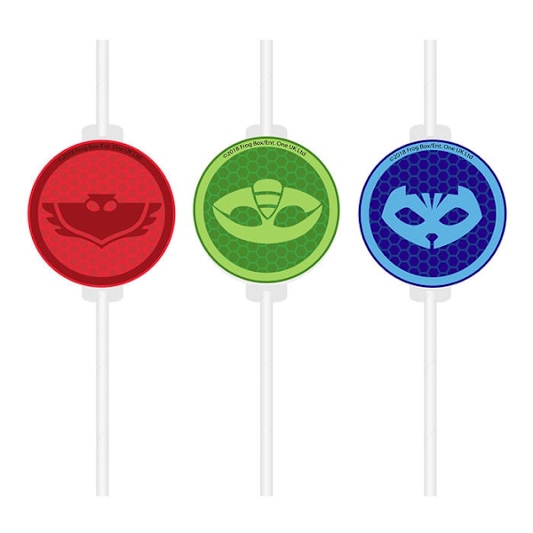 PJ Masks Pappersstrån Trio, set om 4