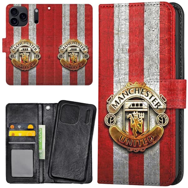 iPhone 17 Pro Max - Plånboksfodral/Skal Manchester United
