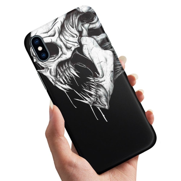 iPhone X/XS - Cover/Mobilcover Dødningehoved Monster