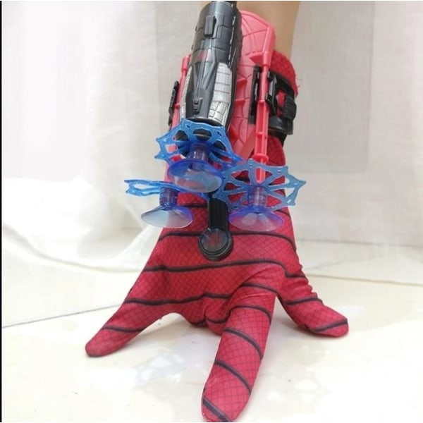 Spiderman Web Shooter for Barn - Skyter ut sugekopper Red