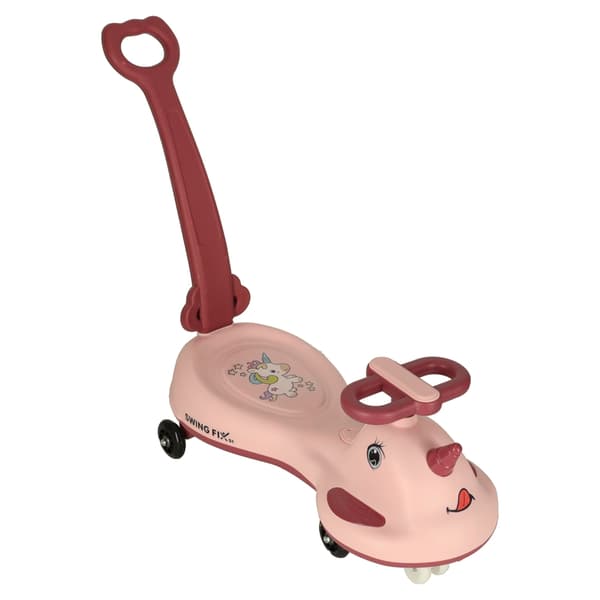Gåbil med Handtag Pink