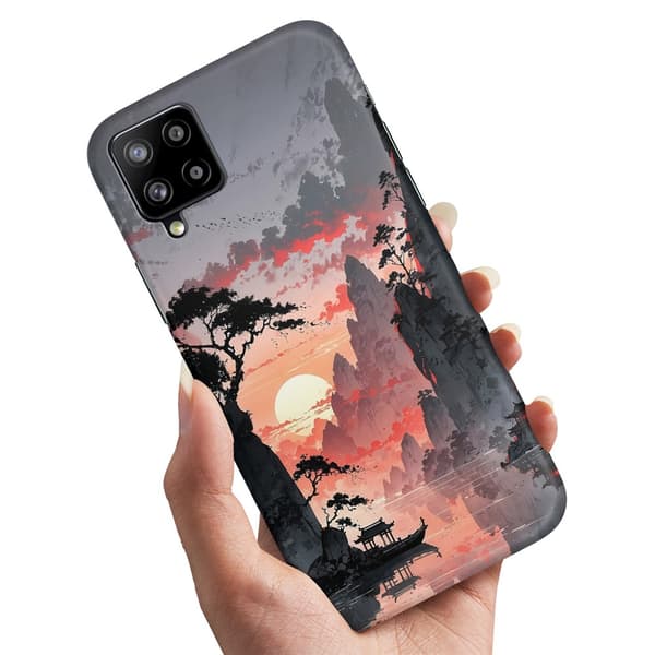 Deksel / Mobildeksel til Samsung Galaxy A12 - Sunset