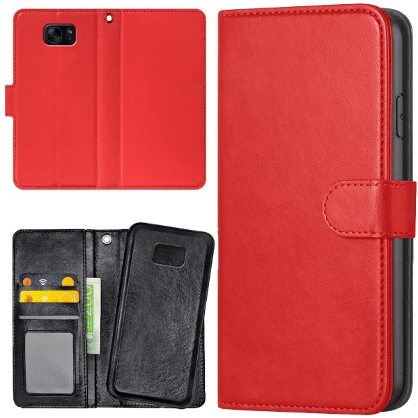 Samsung Galaxy S7 - Lommebok Deksel Rød Red