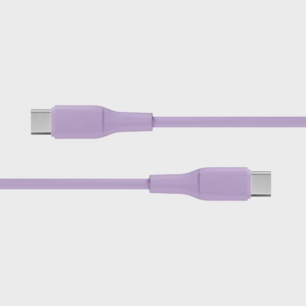 X2O SUPERFLEX 60W USB-C/C-kabel 1,5m Lavendel