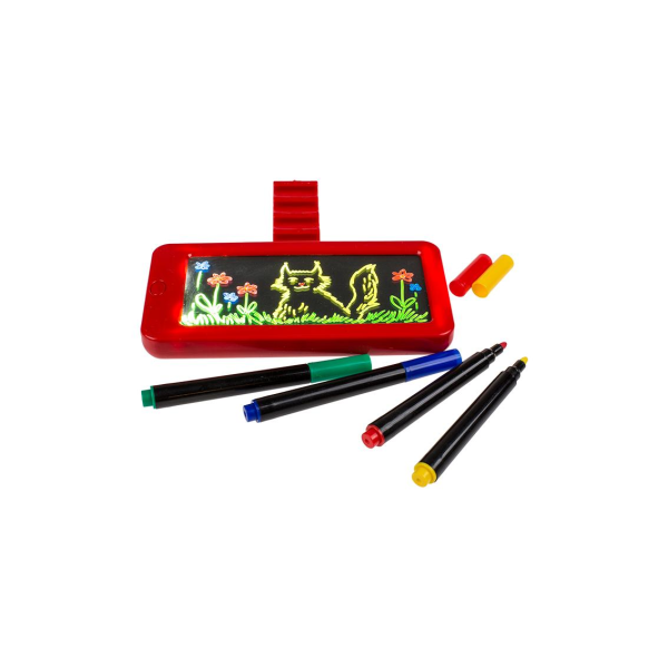 Magic-piirustusalusta LED-valolla lapsille - Piirrä Multicolor