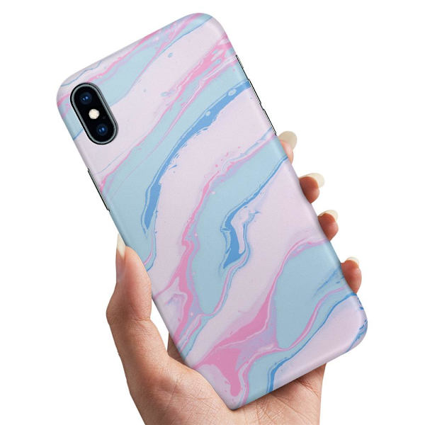 iPhone X/XS - Deksel/Mobildeksel Marmor Multicolor