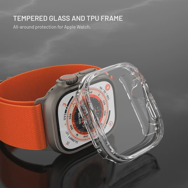 FIXED PURE Skyddsfodral och glas för Apple Watch 49 mm