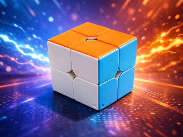 Rubiks kub nyckelring 2x2