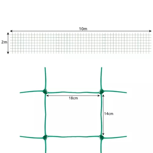 Plantenet / Støttenet til Planter - 2x10m