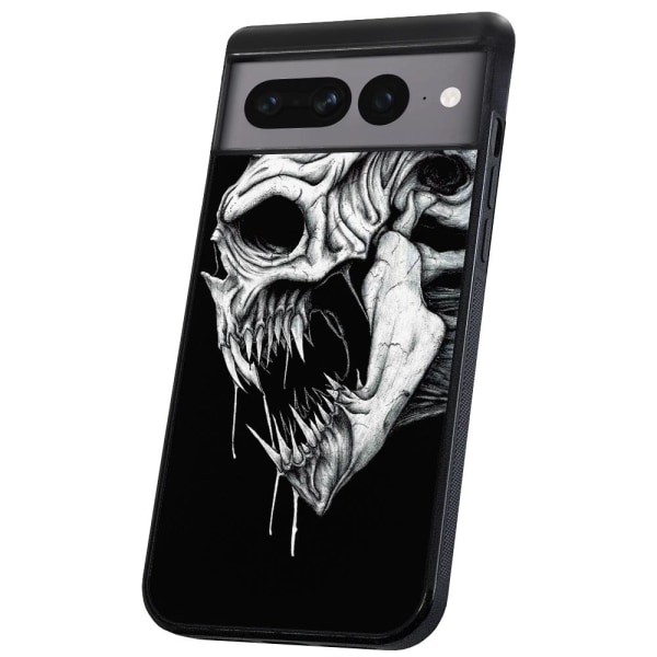 Google Pixel 7 Pro - Cover/Mobilcover Dødningehoved Monster