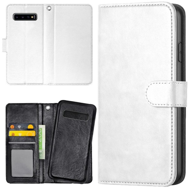Samsung Galaxy S10 Plus - Mobilcover/Etui Cover Hvid White