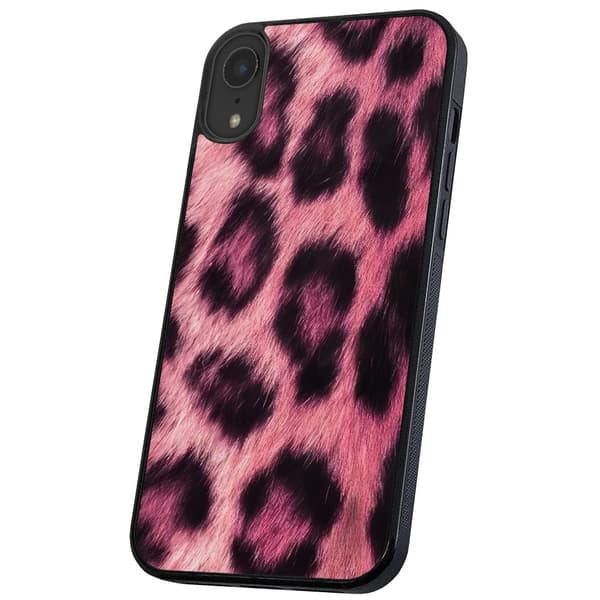 iPhone XR - Skal/Mobilskal Pink Leopard