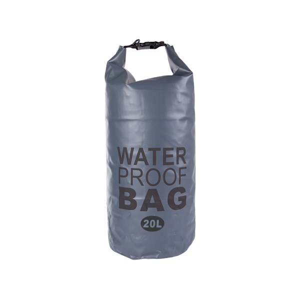 Vandtæt Pose / Vandpose - Vandopbevaring - 20 liter Grey